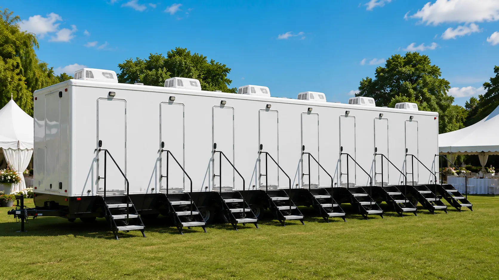 8 Stall Restroom Trailer in Chandler, AZ