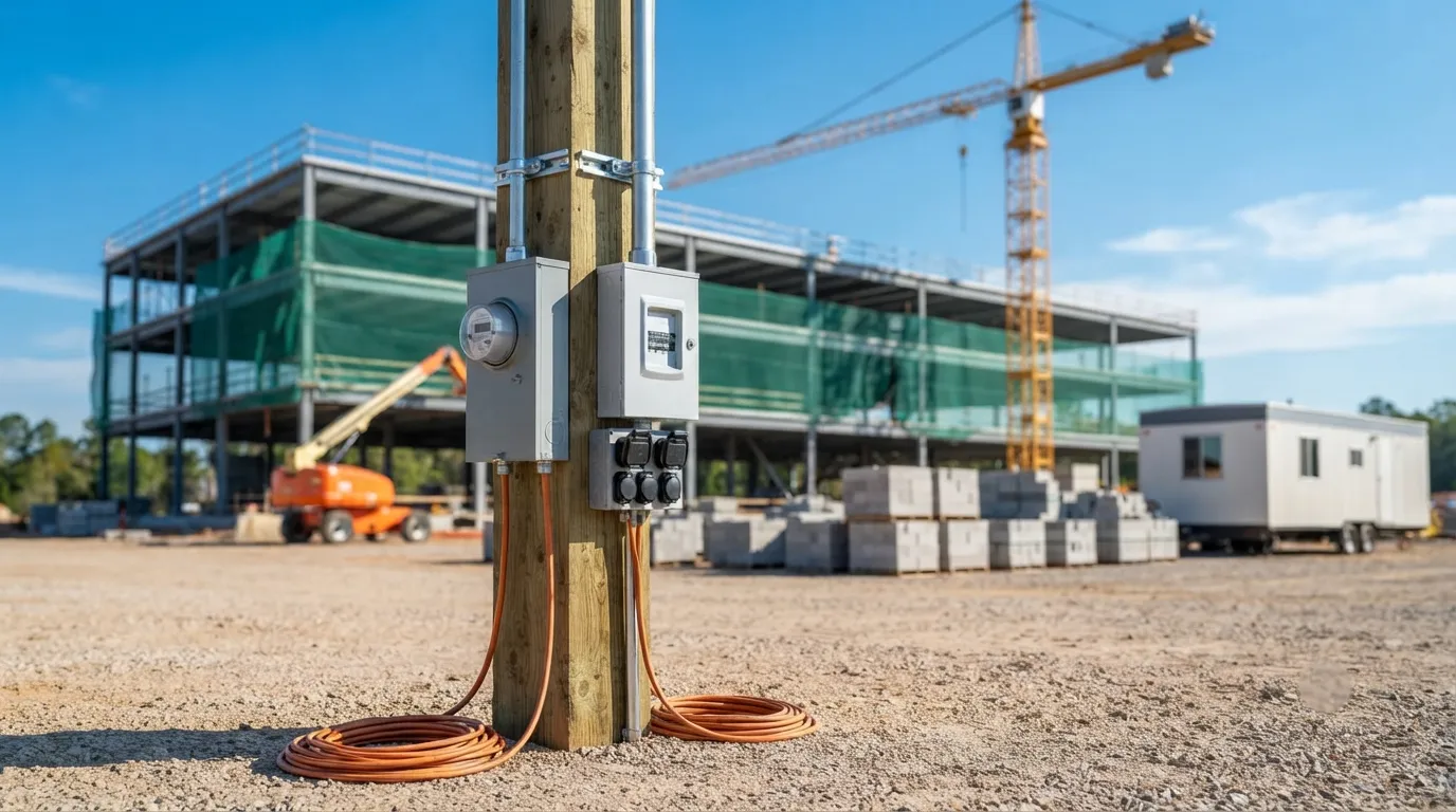 Temporary Power Pole in Chandler, AZ